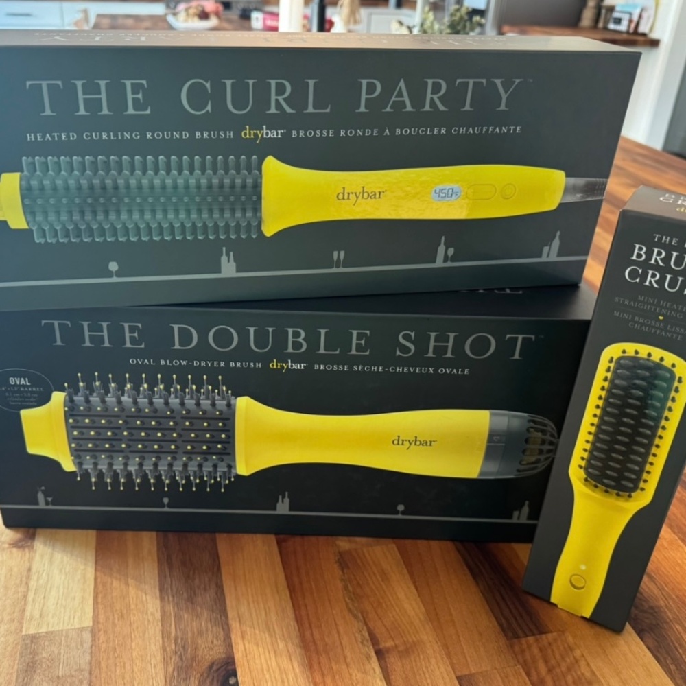 DryBar Curl Party, Double Shot, and Baby Brush Crush Set